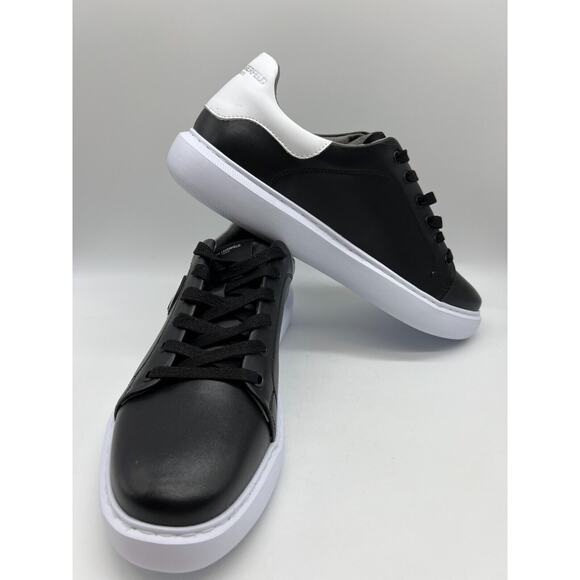 Karl Lagerfeld Paris Black Leather Shoes Designer Sneakers LF1S1107 Men Size 12M main image 8